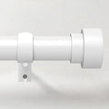Curtain Rods for Windows 28 to 48, 1 Inch Adjustable White Heavy Duty Curtain Rod, Modern Style Indoor Outdoor Drapery Rods with End Caps, Size 32" - 60"