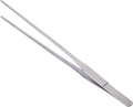 OIIKI Stainless Steel Polished Extra-Long 10.6 inch Tongs Tweezers | Long Tweezers with Precision Serrated Tips for Garden, Kitchen, Indoor & Outdoor