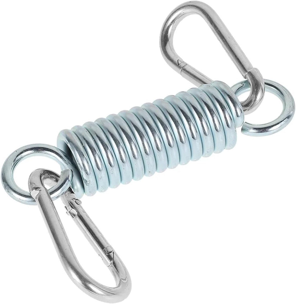Hammock Chair Spring Hammock Chair Hanging Kit With 2 Carabiner Snap Hooks Heavy Duty With 550 LB Capacity Swing Spring For Swinging