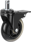 2 Pcs HDW302 Locking Caster Wheel for Traeger Grill - 3'' Grill Wheel with Brake for Outdoor Cooking