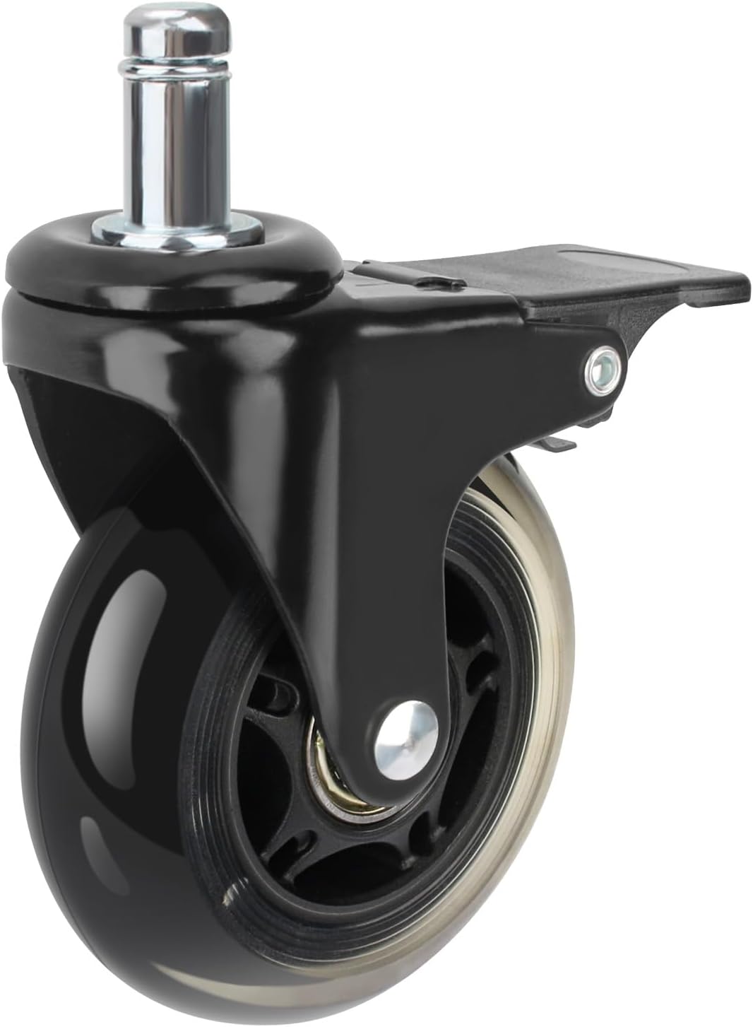 2 Pcs HDW302 Locking Caster Wheel for Traeger Grill - 3'' Grill Wheel with Brake for Outdoor Cooking