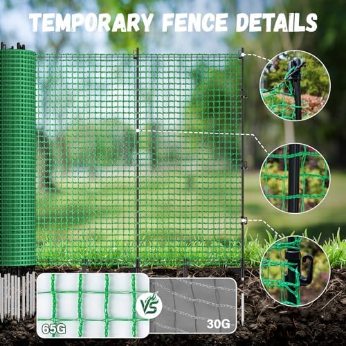 3x50 ft temporary fence for backyard,garden fence with, close-up detail