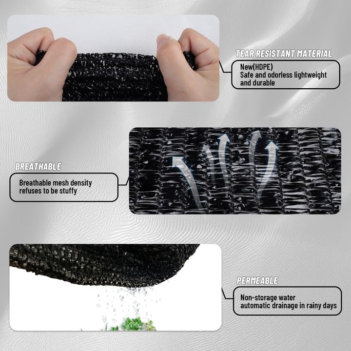 cool area sun shade cloth with grommets for, package contents