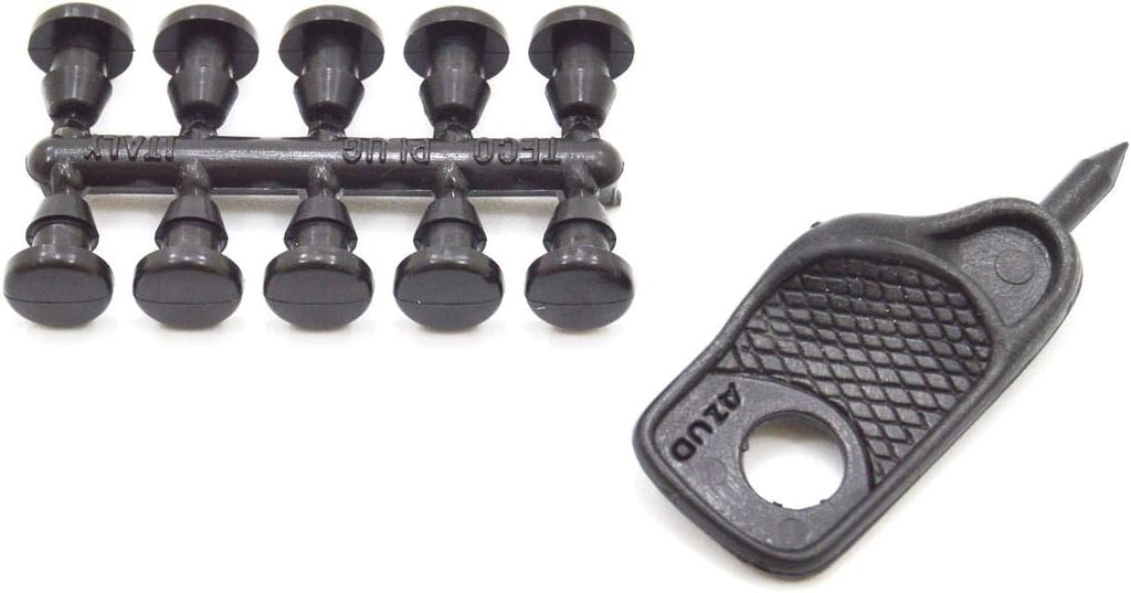 S&M 544934 Punch + 10 Plugs Drill 4 mm Drip Irrigation, Black