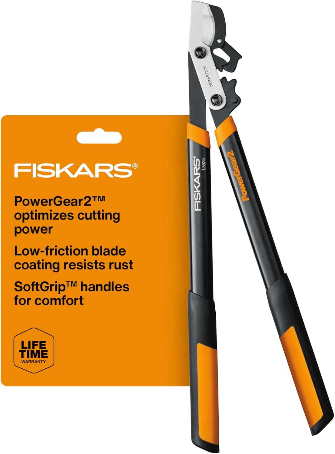 fiskars 25” powergear2 garden bypass loppers, 1.75" capacity, main product view
