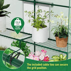 specilite 56×56×78inch walk-in greenhouse for outdoors garden plant, side view