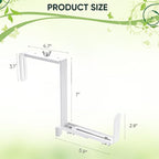 Adjustable Planter Box Bracket, Flower Box Holder Brackets for Deck Railing, Window Box Hanging Brackets for Patio Garden Fence Pergola Balcony Supporting Heavy Planters-4 Pack