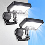 luhlee magnetic solar lights outdoor,600lm motion sensor wall, main product view