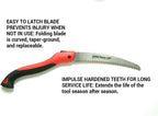Corona RS 7245 Razor Tooth Folding Saw, 7-Inch Curved Blade, Steel