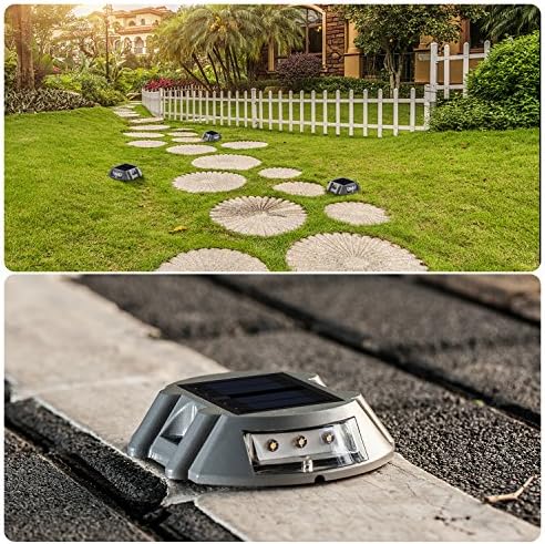 sunwind solar deck lighting outdoor - 4 pack, side view
