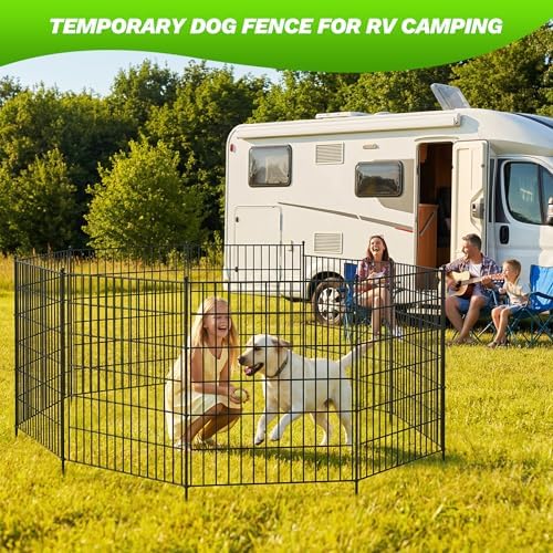 toolterritary 5 panels no dig decorative garden fence, front angle view