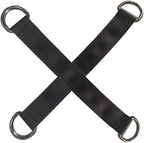 Tree Swing Straps, 2 PCS 25cm / 9.8inches Heavy Duty Hanging Straps Holds 440 lbs with Carabiner Perfect for Hammock, Plank