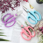 3PCS Stainless Steel Garden Scissors, Comfort Handles, Classic for Plant Pruning, Fruit Picking, Purple3