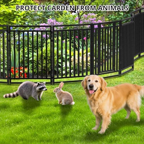 decorative garden fence metal dog fence outdoor for shown in use
