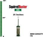 squirrel buster mini truly squirrel-proof bird feeder shown in use