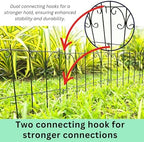 shoplala garden fence animal barrier (10 panels) 12x16.5in, front angle view