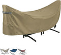 Deosk Hammock Cover Waterproof & Windproof Hammocks Covers-Heavy Duty 420D Oxford Fabric Hammocks Stand Protective Covers With Adjustable Drawstring, Buckles, Handle, Universal Size(Khaki)