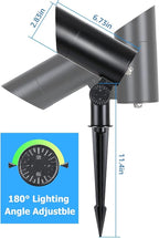SUNVIE 30W Spot Lights Outdoor LED Spotlight 120V 3000LM Ultra Bright Flag Pole Light with Metal Stake, Warm White Flood Light Landscape Lighting for Yard Flag Tree Garden, 6 FT Cord with Plug, 2 Pack
