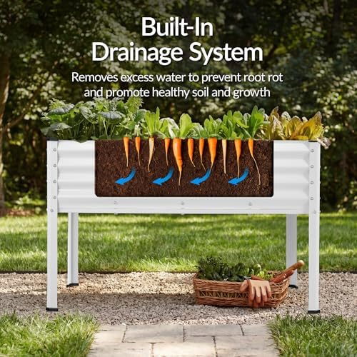 best choice products 48x24x30in galvanized raised garden bed, package contents