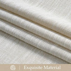 nicetown faux linen curtains 2 panels set for on a desk or shelf