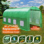 yardgrow greenhouse replacement cover larger walk in outdoor, close-up detail