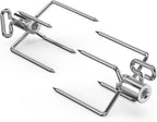 onlyfire 6008 Stainless Steel Rotisserie Meat Forks for Grills, 1 Pair | Only Fits 5/16" Square Spit Rods