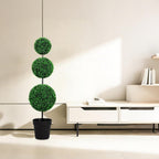 vivatrees 48 in artificial triple ball topiary trees showing dimensions