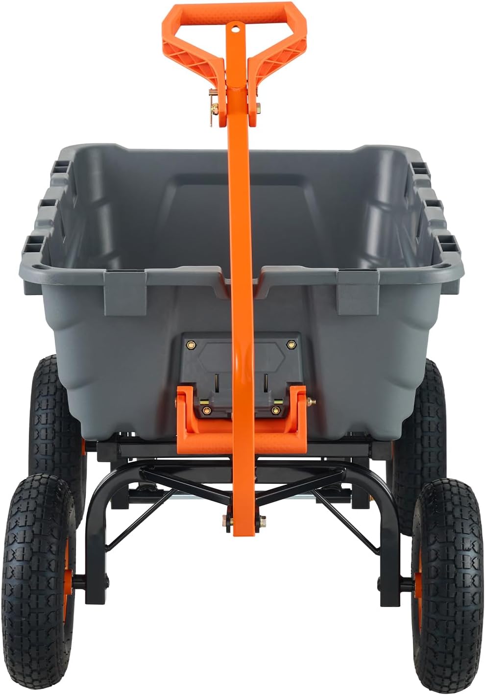 vevor 1500lbs poly garden dump cart wheelbarrow wagon, view 9
