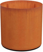 Plantercraft Extra Large Corten Steel Planter 36 Inch | Large Round Planters for Outdoor Plants | Modern Metal Garden Planter for Landscape, Patio, and Entryway