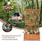s afstar raised garden bed with trellis, wood, package contents