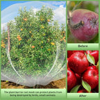 large fruit tree netting with drawstring and zipper, package contents