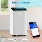 turbro greenland 14,000 btu inverter portable air conditioner showing dimensions