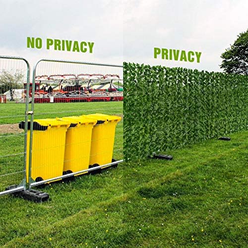 dearhouse artificial ivy privacy fence wall screen, 59x137.8inch, side view
