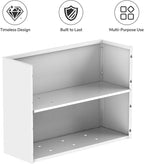 Heavy-Duty Galvanized Steel Planter with Removable Insert Shelf & 4 Drainage Holes - 32x12x24 Inches Large Size Outdoor/Indoor Garden Pot, White