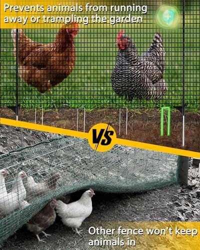4'x50' temporary fence with posts, dog fence outdoor, close-up detail