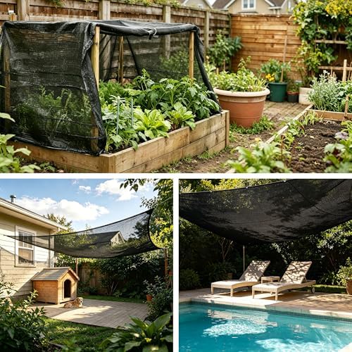shade cloth, 20ft x 30ft 40% black outdoor on a desk or shelf
