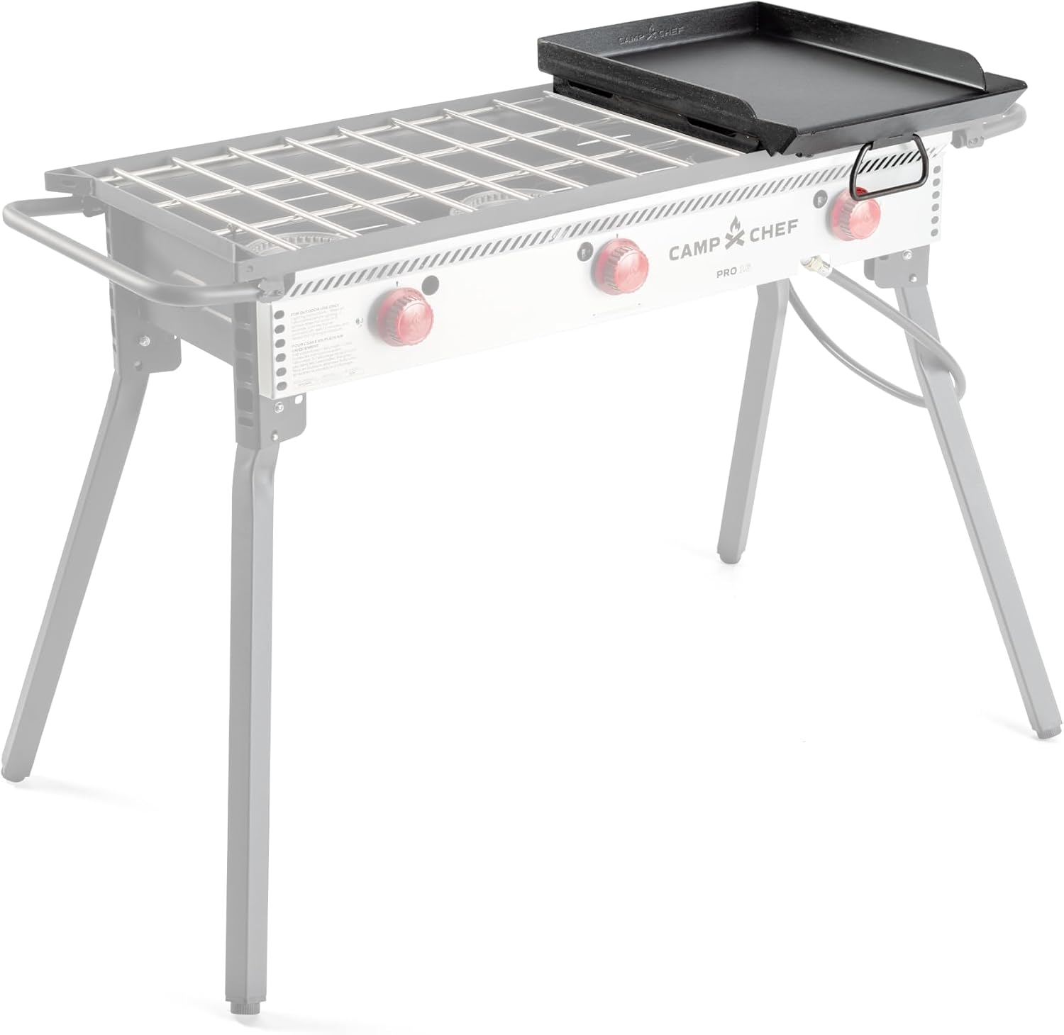 Camp Chef Single Burner Griddle | 16 Inch, Covers One Burner, Pre-Seasoned Flat Top, Even Heat System