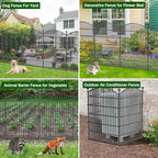 10 panel no dig decorative garden fence with, package contents