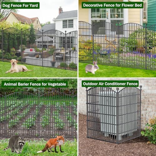10 panel no dig decorative garden fence with, package contents