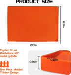 Silicone Griddle Mat Cover for Blackstone 22 Inch Griddle, Heavy Duty Food Grade Silicone Griddle Cover, Griddle Accessories for Blackstone Grill, All Season Protective Cover (Orange, 22 Inch)