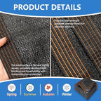 90% shade cloth for garden durable mesh tarp, front angle view