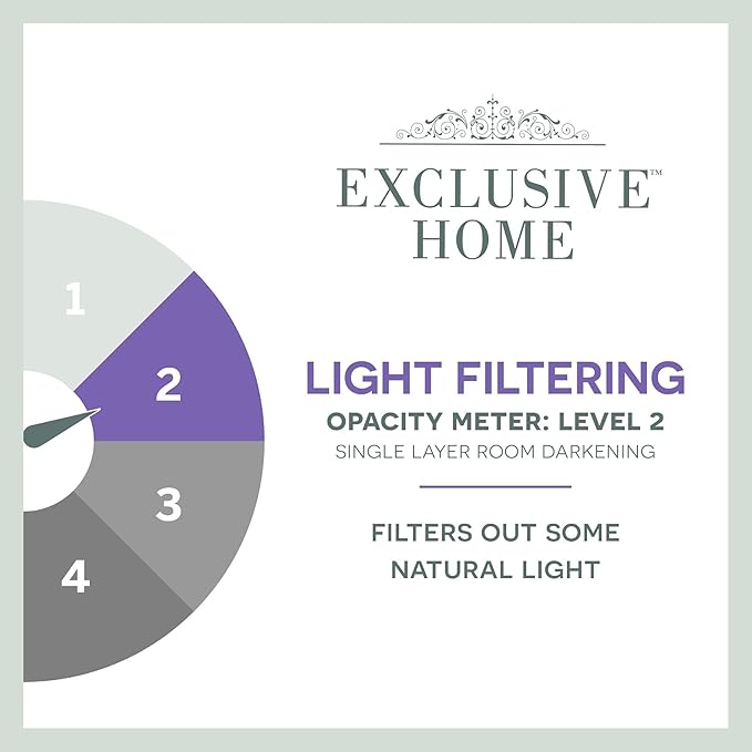 Exclusive Home Canopy Stripe Indoor/Outdoor Grommet Top Curtain Panel, 54"x96", Navy / Sand, Set of 2