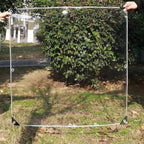 clear tarp with grommets, heavy duty waterproof transparent shown in use