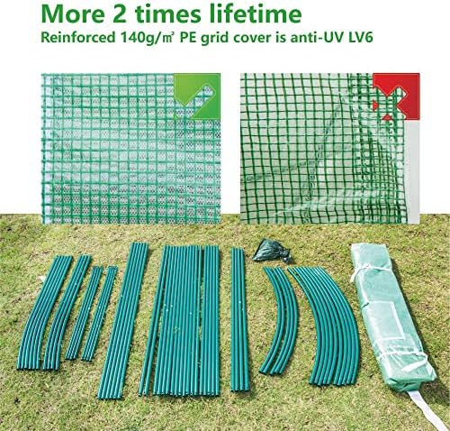 10x7x7 ft greenhouse, outdoor walk-in greenhouses with screen on a desk or shelf