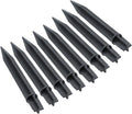 8PCS Torch Stake 8.26 Inch Pathway Light Stake Plastic Path Light Replacement ABS Plastic Stake Solar Stake for Garden, Pathway Lamps(Head Mounting Dia 0.82 Inch)