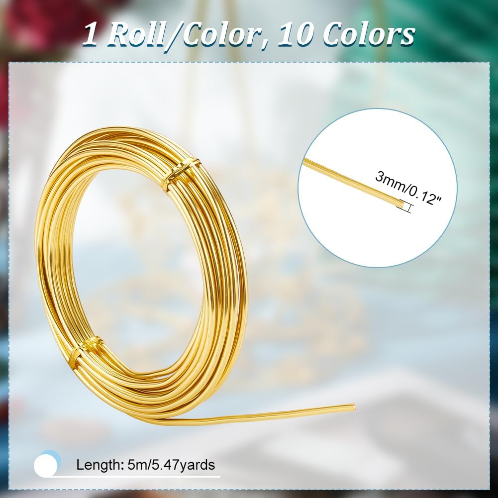 ph pandahall 164ft 10 colors aluminum wire, 9 shown in use