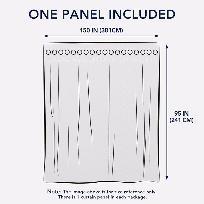 PureFit Outdoor Curtains for Patio Waterproof Weatherproof, UV Resistant Outside Curtains for Gazebo, Front Porch, Pergola, Sun Blocking Privacy Curtain, 150W x 95L inch, 1 Panel, Beige