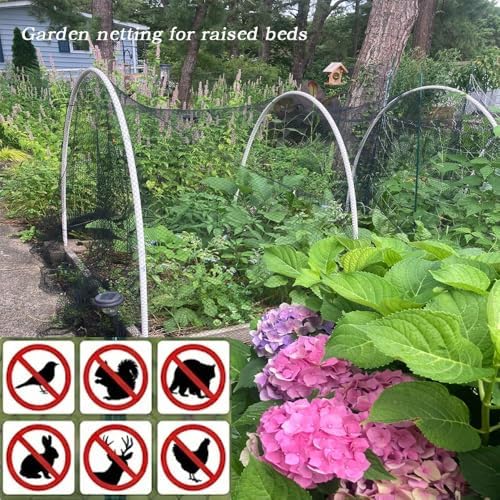 junflying bird netting 7.5x100 ft, 1/2" mesh heavy, side view