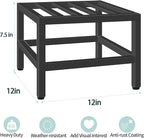 Plant Stand Indoor Outdoor, Single Plant Stands Metal Pedestal Stand for Indoor Outdoor, Iron Flower Stand Display Planter Shelf for Garden Deck Living Room