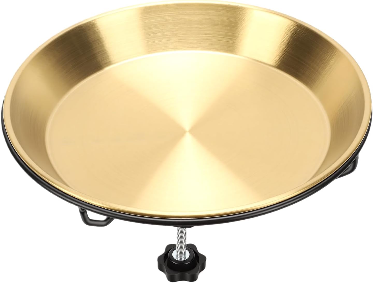 Haofy 304 Stainless Steel Detachable Bird Bath Bowl for Outdoor Garden Yard Patio Weatherproof Rustproof Removable Waterer for Backyard Bird Lovers and Nature Enthusiasts